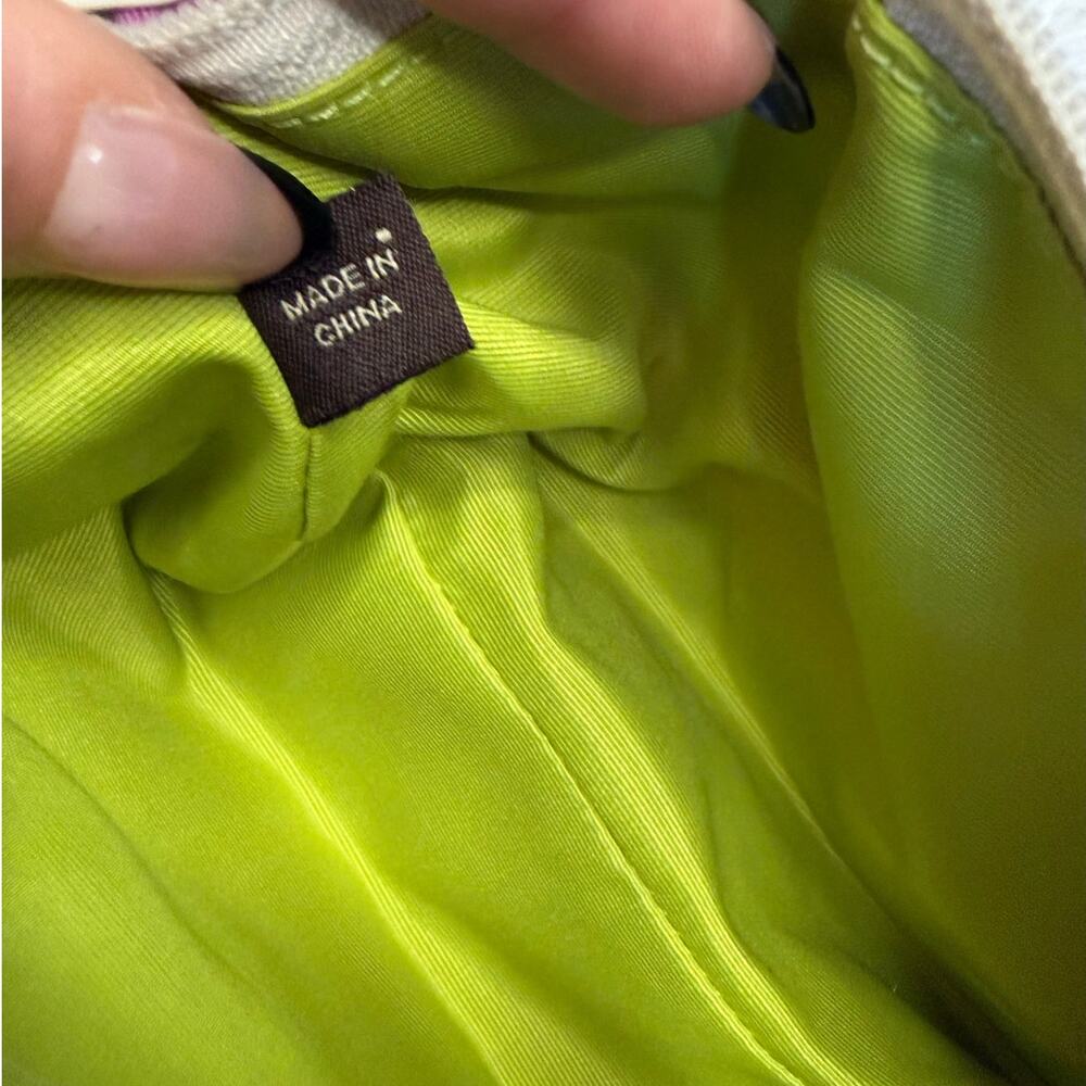 y2k COACH F40494 Hampton Stripped Mini Bag Purse - Picture 6 of 8